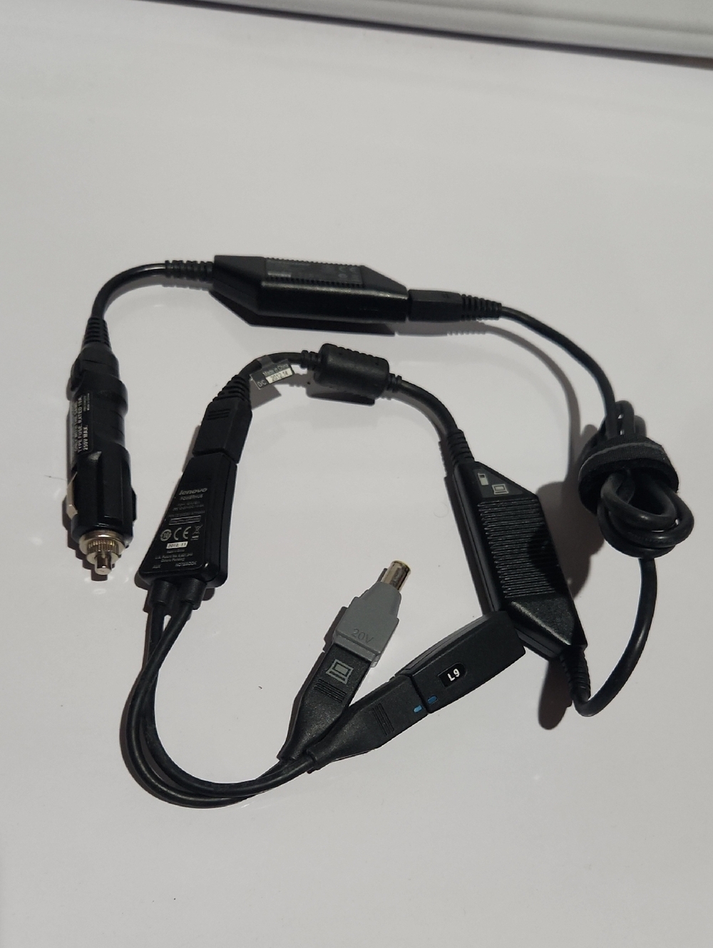 Lenovo Laptop Auto + Air  DC Adapter 03X6251 57Y4595